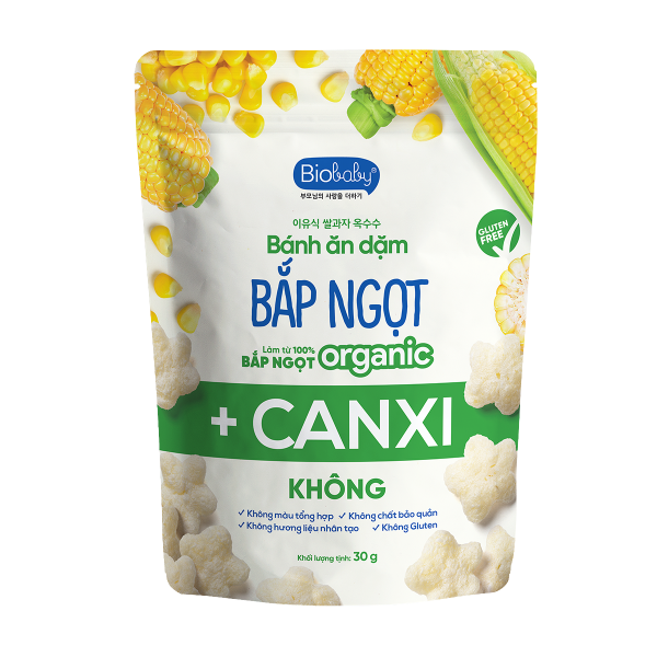 Bánh ăn dặm Biobaby – Vị Bắp ngọt Bánh ăn dặm Biobaby – Vị Bắp ngọt