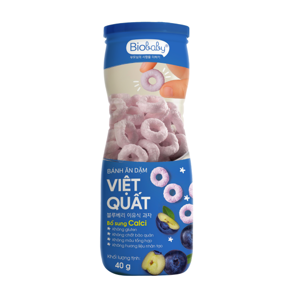 Bánh ăn dặm Biobaby dạng hũ vị Việt Quất Bánh ăn dặm Biobaby dạng hũ vị Việt Quất