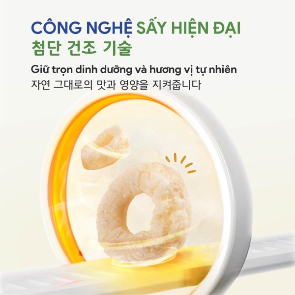 Bánh ăn dặm Biobaby sử dụng công nghệ sấy Bánh ăn dặm Biobaby sử dụng công nghệ sấy lạnh
