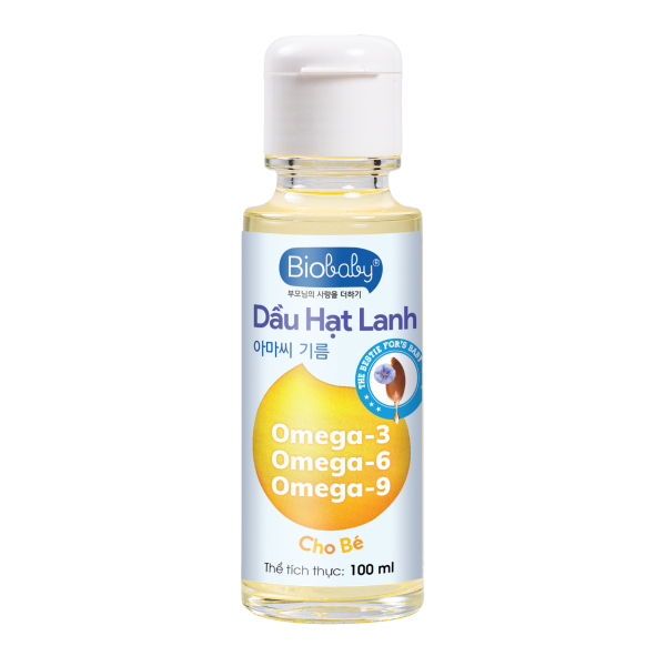 Dầu hạt lanh Biobaby 100ml Dầu hạt lanh Biobaby 100ml