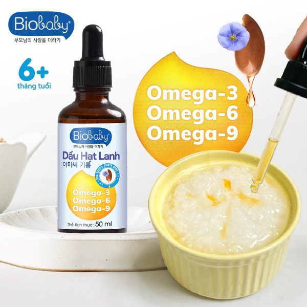 Dầu hạt lanh Biobaby 50ml