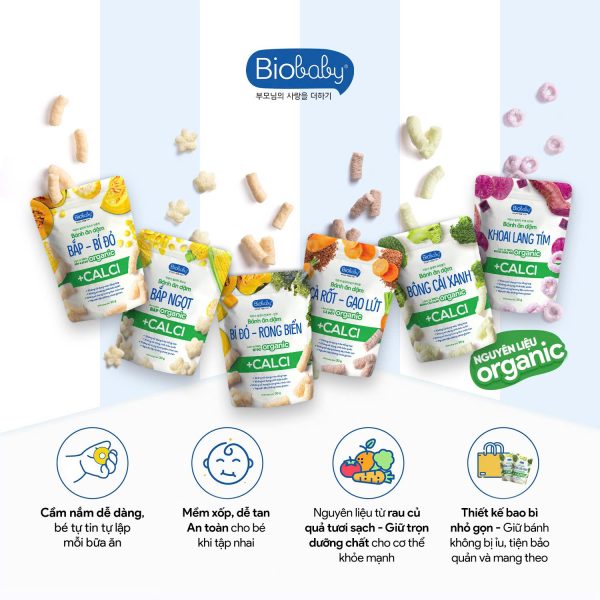 USP BÁNH TÚI BIOBABY ĐIỂM NỘI BẬT CỦA BÁNH ĂN DẶM BIOBABY