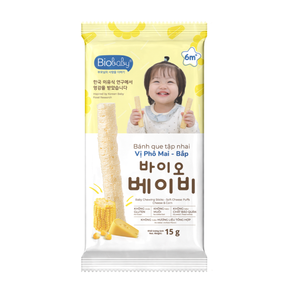 Bánh que tập nhai vị Phô Mai - Bắp