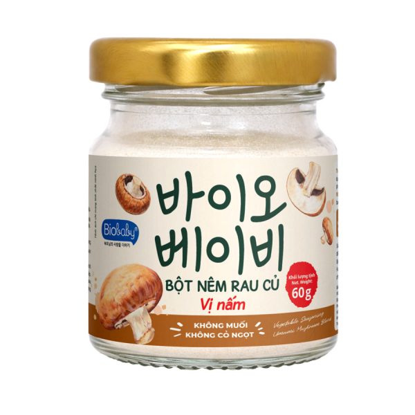 Bột nêm rau củ Vị Nấm - Biobaby