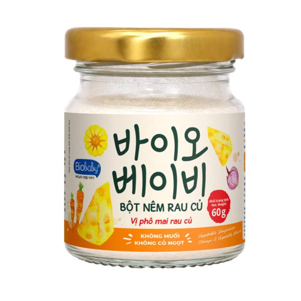 Bột nêm rau củ vị Phô Mai Rau Củ - Biobaby